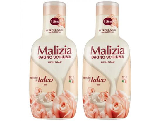 Malizia Malizia Glajenje kopelna tekočina - Talc oblak 1 l