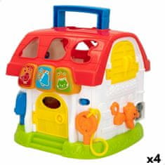 Winfun Otroška igrača Winfun Hiša 18 x 22 x 18 cm (4 kosov)