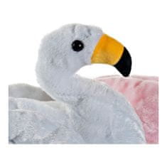 DKD Home Decor Plišasta igrača DKD Home Decor Bela Roza Otroška Roza flamingo 34 x 25 x 27 cm (2 kosov)