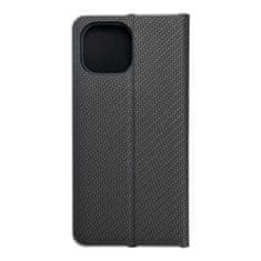 OEM LUNA Book Carbon torbica za XIAOMI Mi 11 Lite 5G / Mi 11 Lite LTE (4G) / Mi 11 Lite NE črna