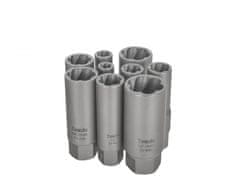 Tvardy Vtičnice 6-19 mm, za poškodovane, strgane vijake, komplet 11 T00130