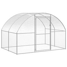 Vidaxl Zunanji kokošnjak 3x8x2 m pocinkano jeklo