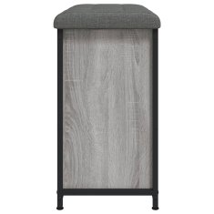 Vidaxl Klop za čevlje s preklopnim predalom siva sonoma 62x32x56 cm