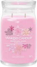 Yankee Candle Dišeča sveča Podpis v steklu velika Snowflake Kisses 567g