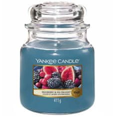 Yankee Candle Klasična Dišeča sveča v kozarcu Mulberry a Fig Delight 368g
