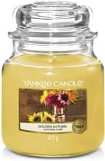 Yankee Candle Classic Dišeča sveča v srednjem steklenem ohišju Golden Autumn368g