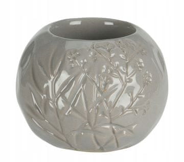 Koopman Dekorativni svečnik iz sivega porcelana 8,8 x 7,2 cm
