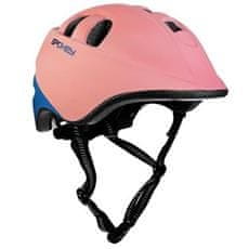 Spokey CHERUB Otroška čelada za kolo, inline, rolko, 52-56 cm, roza-modra