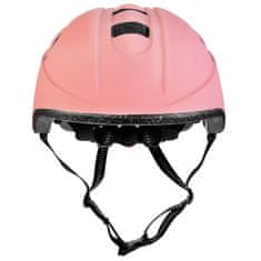 Spokey CHERUB Otroška kolesarska čelada IN-MOLD, 52-56 cm, roza-modra