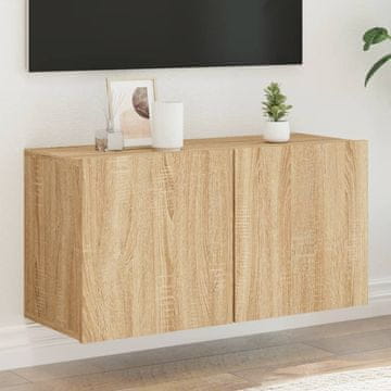 Vidaxl vidaXL Stenska TV omarica, hrast sonoma, 80x30x41 cm