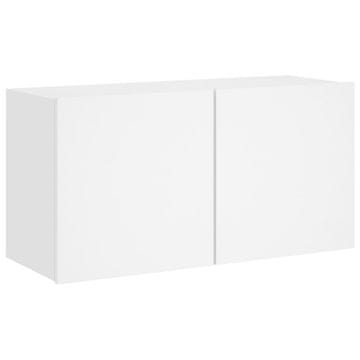 Vidaxl Stenska TV omarica bela 80x30x41 cm