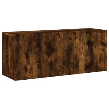 Vidaxl Stenska TV omarica dimljen hrast 100x30x41 cm