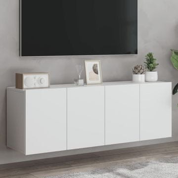 Vidaxl vidaXL Stenske TV omarice, 2 kosa, bele, 60x30x41 cm