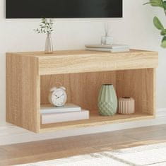 Vidaxl TV omarica z LED lučmi sonoma hrast 60x30x30 cm