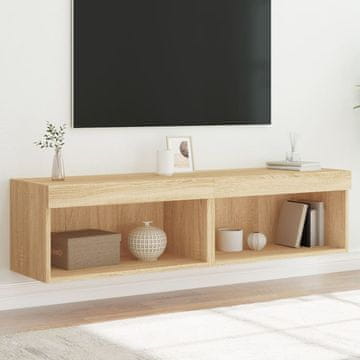 Vidaxl vidaXL TV omarice z LED-sijalko, 2 kosa, hrast sonoma, 60x30x30 cm