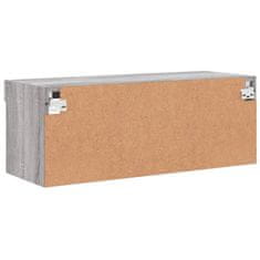 Vidaxl TV omarica z LED lučmi siva sonoma 80x30x30 cm