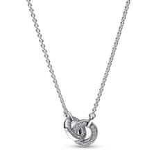 Pandora Značilna ogrlica s prstanom iz šterling srebra 392736C01-45