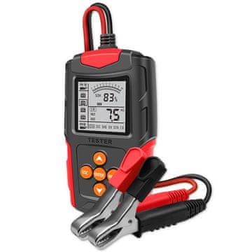 shumee Qoltec digitalni tester akumulatorjev z LCD zaslonom | 12 V | 24 V | 3 Ah–200 Ah