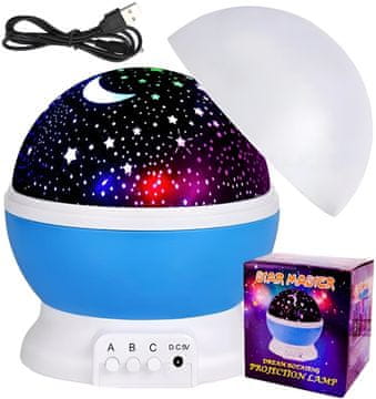 ER4 Nočna Luč 2V1 Z Vrtljivim Projektorjem Zvezdnatega Neba