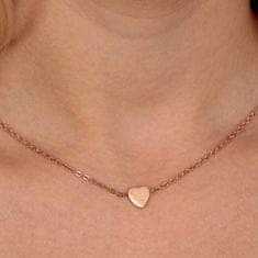 La Petite Story Romantična bronasta ogrlica s kristalom Love LPS10ASD06