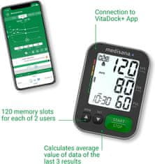 Medisana Nadlaktni merilnik krvnega tlaka BU 570 Connect Black