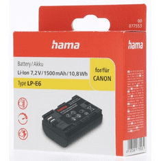 Hama foto baterija tipa Canon LP-E6, Li-Ion 7,2 V/1500 mAh