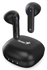 Genius Brezžične slušalke TWS HS-M905BT Black/ Bluetooth 5.3/ polnjenje USB-C/ Black