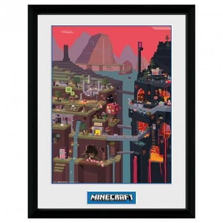 GB eye Uokvirjen plakat Minecraft - Svet