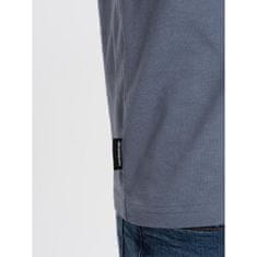 OMBRE Moška bombažna majica Classic BASIC V5 OM-TSBS-0146 jeans MDN124276 S