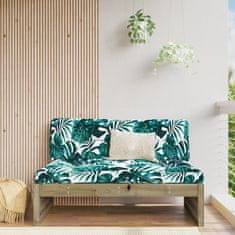 Vidaxl Vrtni sredinski kavč 120x80 cm impregnirana borovina