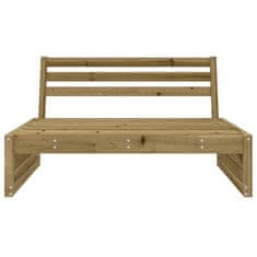 Vidaxl Vrtni sredinski kavč 120x80 cm impregnirana borovina