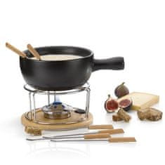 Kela Fondue za sir NATURA keramika, nerjaveče jeklo, krom, les KL-61306