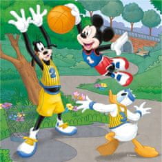 Dino Mickey in Minnie športniki: sestavljanka 3x55 kosov