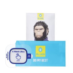 BLUEO 5D kaljeno steklo Mr. Monkey Glass - za Apple Watch Ultra / Ultra 2 črno (Strong HD)