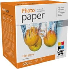 ColorWay Fotopapir / visok sijaj 230 g/m2, 10x15/ 500 kosov