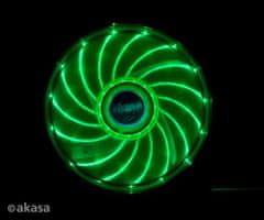 Akasa Dodatni ventilator Vegas LED 12 cm zelen