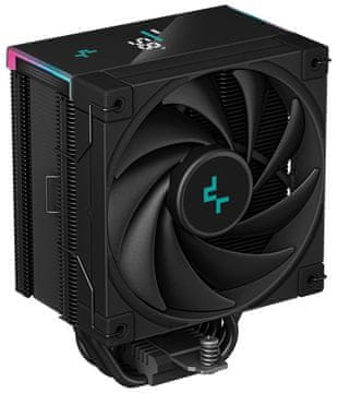 DEEPCOOL hladilnik AK500S Digital / ožji / 120mm ventilator / 5x toplotne cevi / PWM / za Intel in AMD / črn