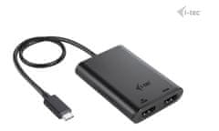 I-TEC USB-C Dvojni 4K/60Hz (enojni 8K/30Hz) HDMI video adapter