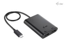 I-TEC USB-C Dvojni 4K/60Hz (enojni 8K/30Hz) video adapter HDMI