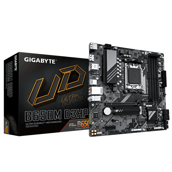 Gigabyte B650M D3HP osnovna plošča, AM5, DDR5, mATX