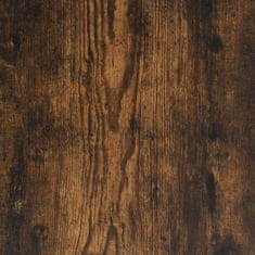 Vidaxl Pisalna miza dimljeni hrast 140x50x75 cm kovina in inž. les