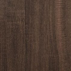 Vidaxl Omarica za čevlje rjavi hrast 80x34x96,5 cm inženirski les