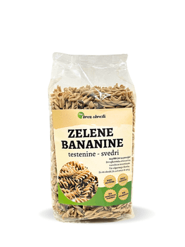 Pajsbrezobresti LCHF testenine iz zelene bananine moke, 250g