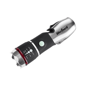 shumee Taktična svetilka multifunkcijska nožno kladivo 8v1 120lm 3W 80m 3xAAA Rebel