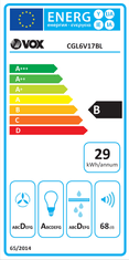 VOX electronics CGL6V17BL kuhinjska napa