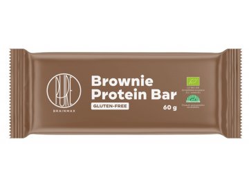 BrainMax Beljakovinska ploščica, Brownie, BIO, 60 g