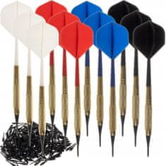 Kruzzel Set 12 puščic za elektronski pikado + 200 nadomestnih konic