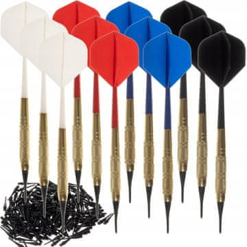 Kruzzel Set 12 puščic za elektronski pikado + 200 nadomestnih konic