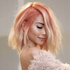 Korbi Blond-Roza Lasulja Dolgi Bob z Valovi 33 cm