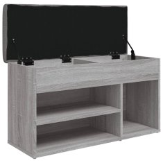 Vidaxl Klop za čevlje siva sonoma 82x32x45,5 cm inženirski les